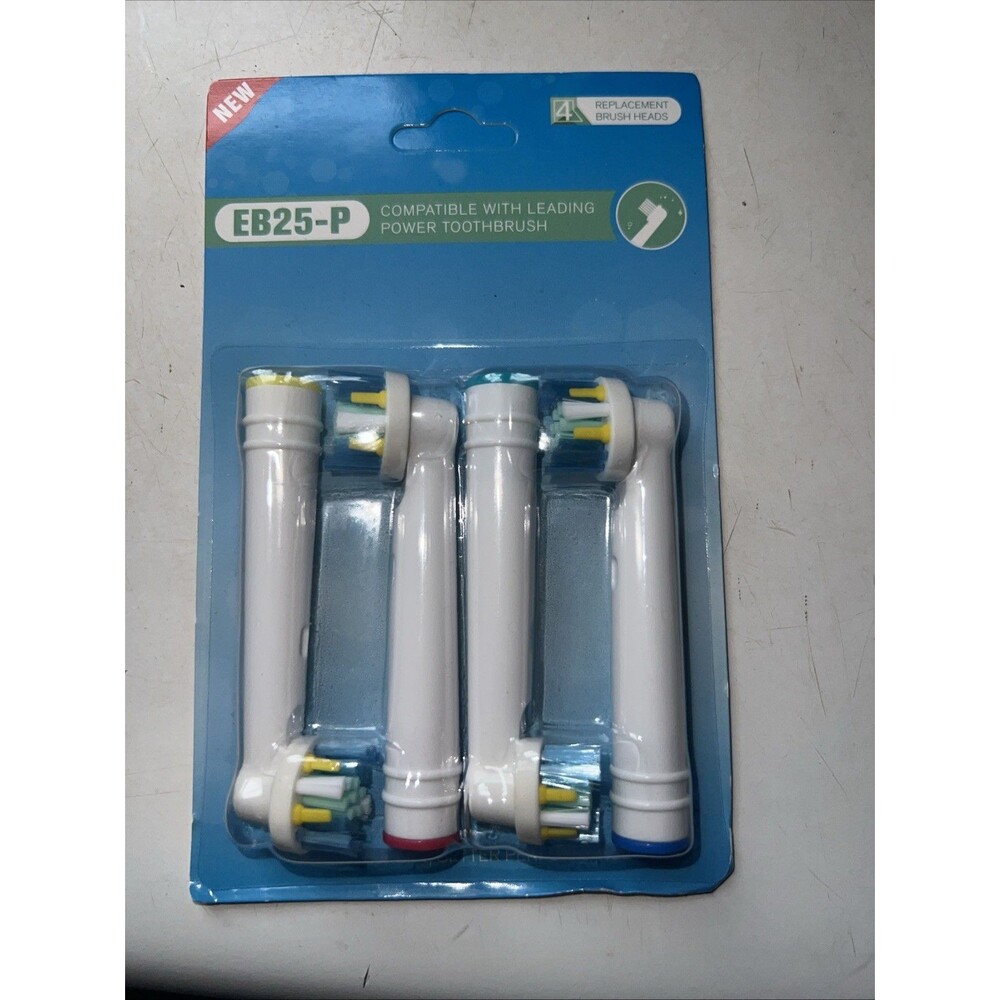 Replacement Toothbrush Heads Compatible Oral B Precision Clean 4 Pack EB20-P